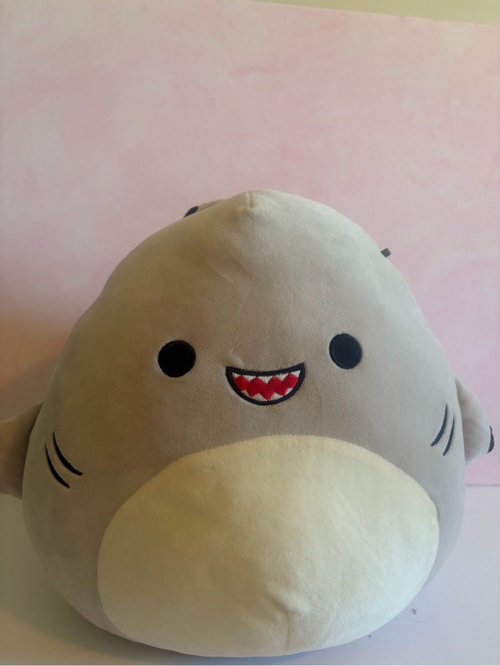 12” og Gordon Squishmallow shark plush black fins